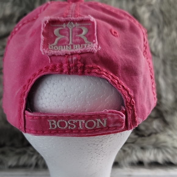 Pink Boston Embroidered Cap - Picture 9 of 11